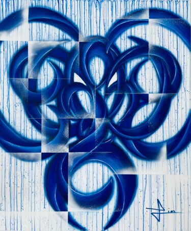 Картина под названием "Détrompez-vous" - Laurie Lim, Подлинное произведение искусства, Акрил Установлен на Деревянная рама д…