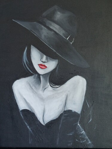 Painting titled "Sensualité" by Laurie Vieuloup, Original Artwork, Acrylic