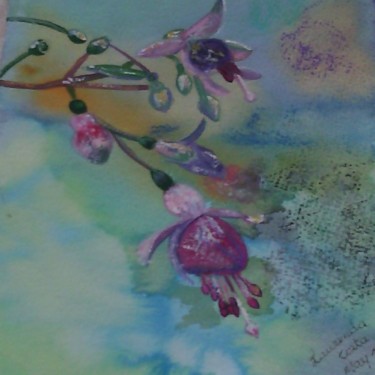 Painting titled "brincos-de-princesa…" by Laurinda Costa, Original Artwork