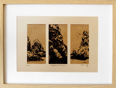 Estampas & grabados titulada "Fragments d'Ecosse" por Laurine Firmin, Obra de arte original, Linograbados
