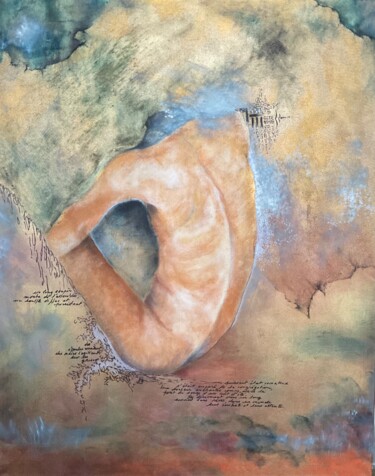 Картина под названием "nu" - Lautiard, Подлинное произведение искусства, Масло