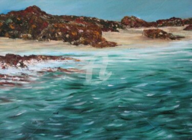 Pintura titulada "Praia" por Láuzara, Obra de arte original