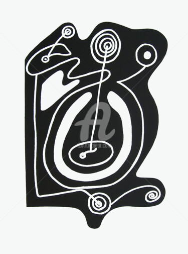 Printmaking titled "S/T" by Láuzara, Original Artwork, Engraving