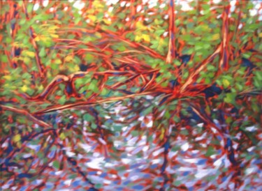 Painting titled "northern lake, fall…" by Peter Crighton, Original Artwork