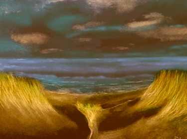 Digital Arts titled "Am Strand" by Sigrid Helmlinger, Original Artwork, Digital Painting