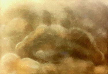 Malerei mit dem Titel "Wolkenbild 14" von Sigrid Helmlinger, Original-Kunstwerk, Pastell