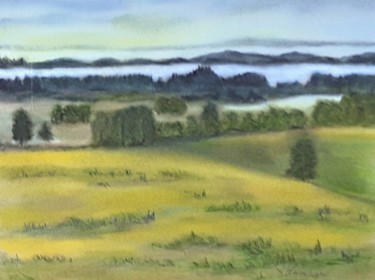 Painting titled "Allgäu" by Sigrid Helmlinger, Original Artwork, Pastel