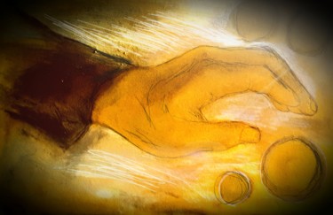 Картина под названием "Alles in einer Hand" - Sigrid Helmlinger, Подлинное произведение искусства, Пастель