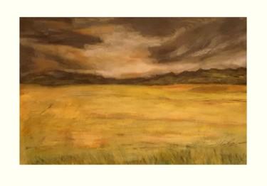 Peinture intitulée "Landschaft" par Sigrid Helmlinger, Œuvre d'art originale, Craie
