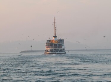 Fotografia intitolato "A ferry in Istanbul" da Lavinia, Opera d'arte originale, Fotografia non manipolata