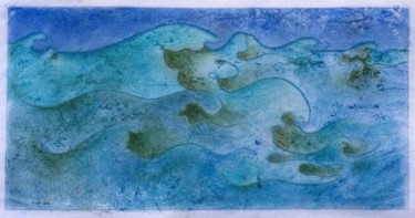 Peinture intitulée "La mer" par Niute, Œuvre d'art originale