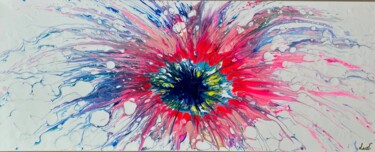 Painting titled "Splash" by Law, Original Artwork, Acrylic Mounted on Wood Stretcher frame