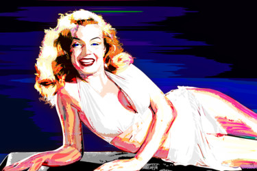 Artes digitais intitulada "Marilyn" por Lawrence, Obras de arte originais, Pintura digital