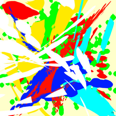 Digital Arts titled "abstract compositio…" by Lawrence, Original Artwork, Digital Painting