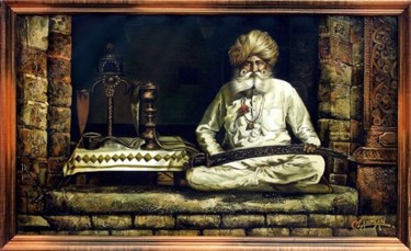 Painting titled "My Majesty" by Laxman Kumar Artist Delhi, Original Artwork, Oil