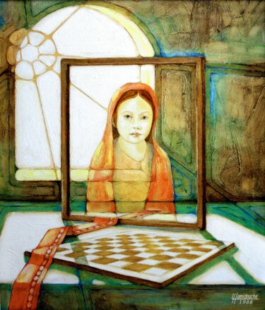 Peinture intitulée "Transparence *" par Layachi Hamidouche, Œuvre d'art originale, Acrylique