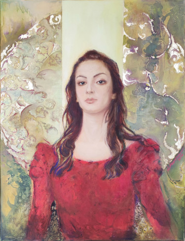 Digitale Kunst mit dem Titel "Juliette" von Layal Nasrallah, Original-Kunstwerk, Öl