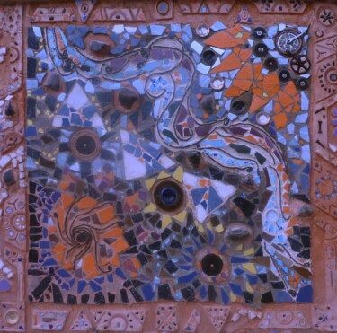 Скульптура под названием "Subsistant" - Layal Nasrallah, Подлинное произведение искусства, Мозаика