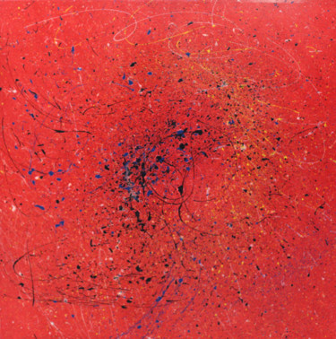 Peinture intitulée "rouge" par Philippe Layani, Œuvre d'art originale, Acrylique