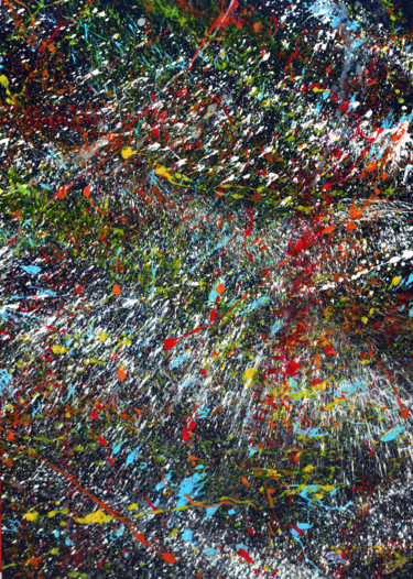 Painting titled "fireworks3.jpg" by Philippe Layani, Original Artwork, Acrylic