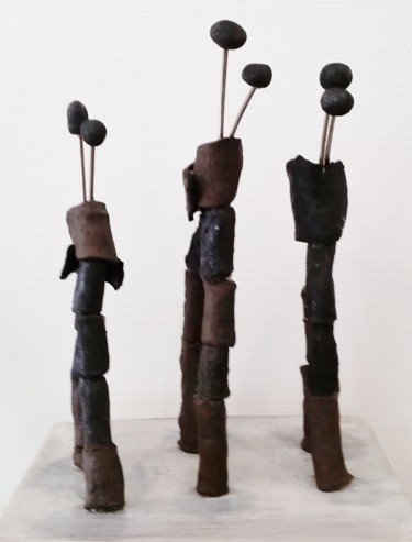 Skulptur mit dem Titel "Japon1" von Laydev, Original-Kunstwerk, Keramik