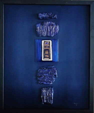 Γλυπτική με τίτλο "21.05" από Laydev, Αυθεντικά έργα τέχνης, Πυλός Τοποθετήθηκε στο Ξύλινο πάνελ