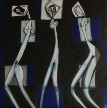 Peinture intitulée "Les cydalides" par Laydev, Œuvre d'art originale, Acrylique