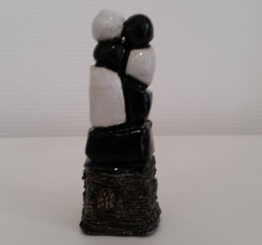 Sculpture titled "petit duo" by Laydev, Original Artwork, Ceramics