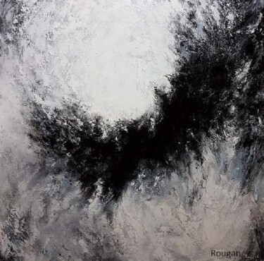 Картина под названием "Yin & Yang" - Layla Rougan, Подлинное произведение искусства, Масло Установлен на Деревянная рама для…