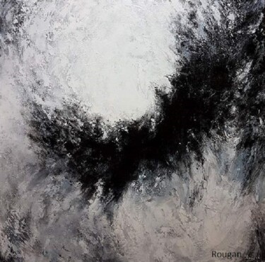 Peinture intitulée "Yin & Yang" par Layla Rougan, Œuvre d'art originale, Huile Monté sur Châssis en bois