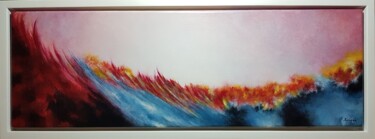 Painting titled "Passion !" by Layla Rougan, Original Artwork, Oil Mounted on Wood Stretcher frame