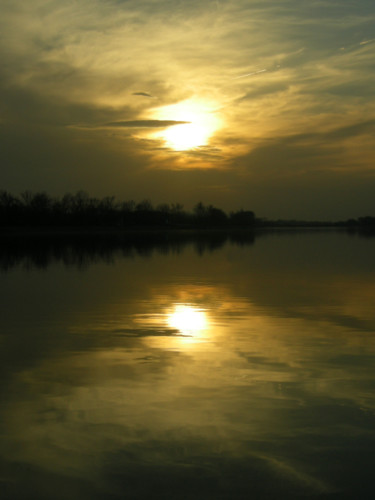 Photography titled "lake-and-sunset" by Vesna Lazarevic, Original Artwork, Digital Photography