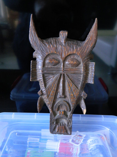 Ancestral 1 Sculpture titled "Ancestral 1" by Sorin Niculae Lazar, Original Art, Wood