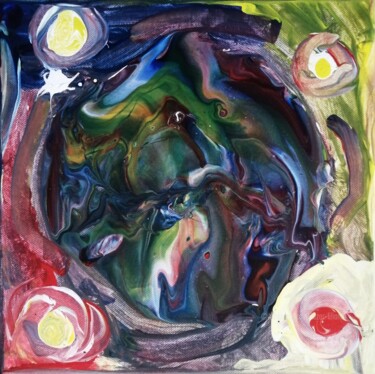 Pintura titulada "Abstract 1 (œuvre c…" por Liliana Lazar, Obra de arte original, Acrílico Montado en Bastidor de camilla de…