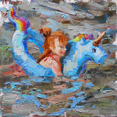 Peinture intitulée "Summer holiday" par Valerie Lazareva, Œuvre d'art originale, Huile