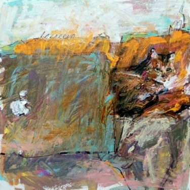 Pittura intitolato "Quarantine cat" da Valerie Lazareva, Opera d'arte originale, Olio