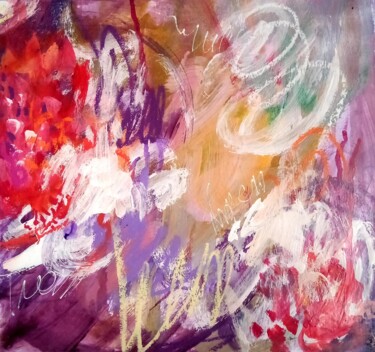 Pittura intitolato "Abstract Figs #4/20…" da Valerie Lazareva, Opera d'arte originale, Acrilico