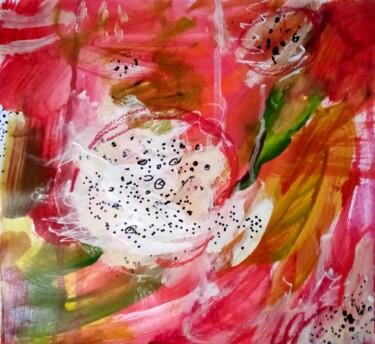 Картина под названием "Abstract Dragon fru…" - Valerie Lazareva, Подлинное произведение искусства, Акрил