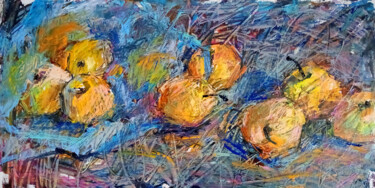 Pittura intitolato "Apples" da Valerie Lazareva, Opera d'arte originale, Olio