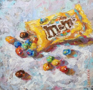 Pintura titulada "M&M's" por Valerie Lazareva, Obra de arte original, Oleo
