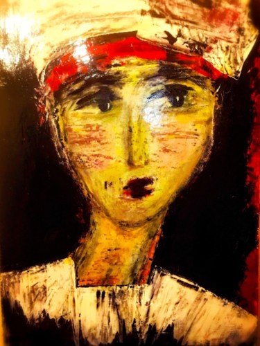 Painting titled "Lena" by Abstract B.G., Original Artwork, Acrylic