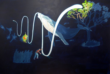 Painting titled "LIGHT" by Lazaro Hurtado, Original Artwork, Acrylic