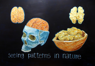 Malerei mit dem Titel "SEEING PATTERNS IN…" von Lazaro Hurtado, Original-Kunstwerk, Acryl