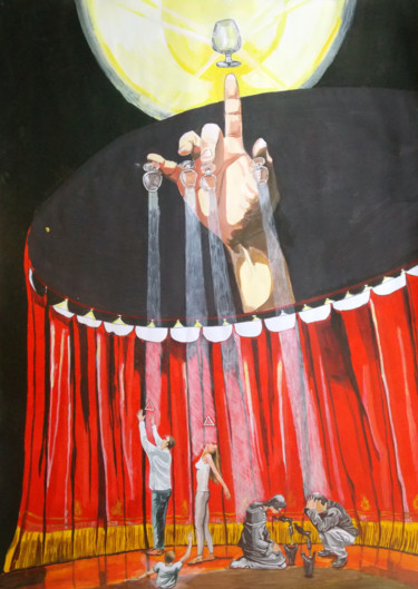 Painting titled "STAGE OF LIFE" by Lazaro Hurtado, Original Artwork, Acrylic