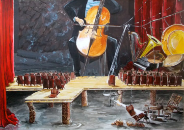 Pittura intitolato "THE LAST CONCERT" da Lazaro Hurtado, Opera d'arte originale, Acrilico