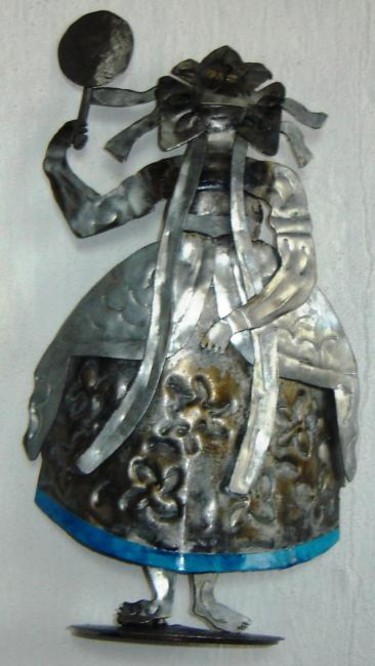 Escultura intitulada "Yemanja" por Lázaro Fortes Artista Plástico, Obras de arte originais, Metais
