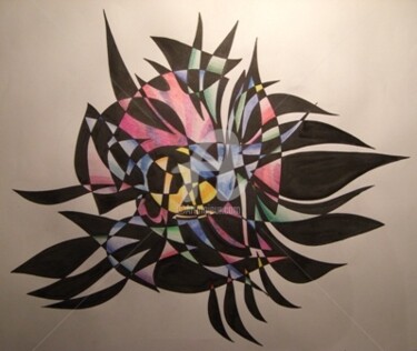 Рисунок под названием "A Flower Fish" - Lazurskaya, Подлинное произведение искусства