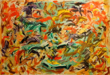 Pittura intitolato "Idea-Azione" da Aurelio Nicolazzo, Opera d'arte originale, Acrilico