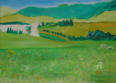 Peinture intitulée "Veneto 1968" par Aurelio Nicolazzo, Œuvre d'art originale, Huile