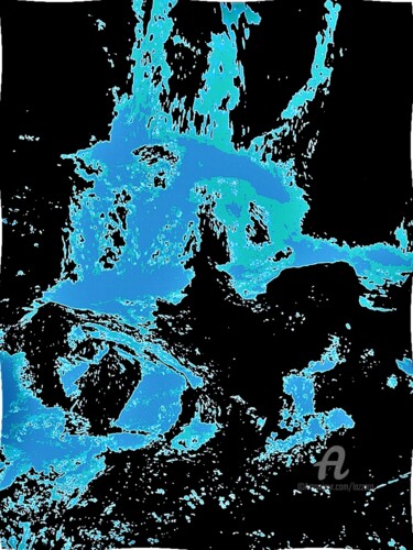 Arte digitale intitolato "Acqua di Cascata" da Aurelio Nicolazzo, Opera d'arte originale, Pittura digitale